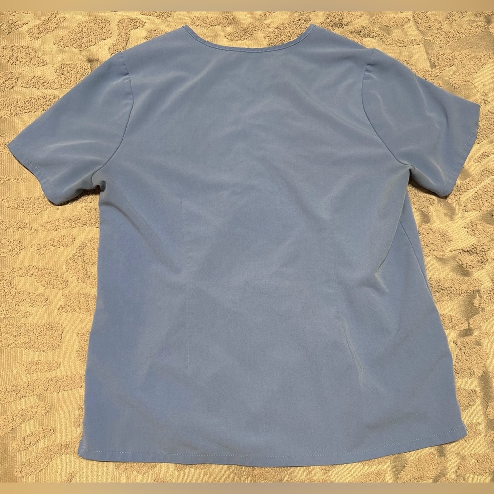 FIGS Ceil Blue Scrub Set Catarina Top & Yola High Waisted Pants Size Large - Picture 3 of 9